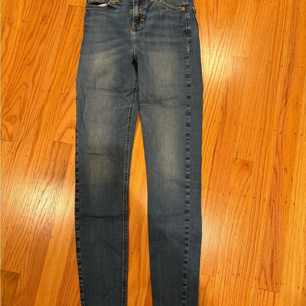 Topshop Jamie Dark Blue Skinny Jeans